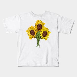 Sunflowers Kids T-Shirt